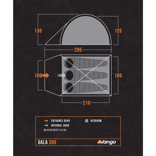 Vango Gala 300 3-Person Dome Tent