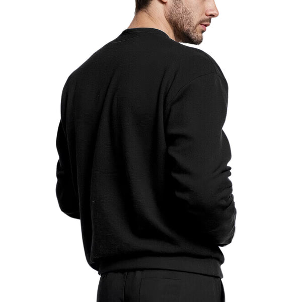 Aeropostale Men'S Crew Neck Sweater in Black
