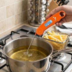 Alivio Instant Read Digital Meat Thermometer, 1–3s Fast, ±0.8°F Accuracy, Backlit LCD, Foldable Probe, BBQ & Cooking Tool (Pack of 1Pc)
