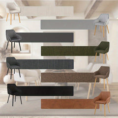 Modern Scandinavian Dining Chairs Suitable for - Ergonomic Armrests & Padded Seats with Cushioned Backrest, Soft /Upholstery & Sturdy Legs - - Modern Chairs, for, or for Company Events (Assembly Required)