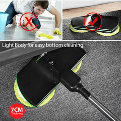 Electric Cordless Mop with Spinning Polisher & Scouring Pads - 360° Rotating Head, Dual-Speed Control, Ergonomic Handle & Telescopic Pole for Hardwood, Tile, PVC Floors - Wet/Dry Cleaning, Scratch-Free Surface Safe, Cordless & Portable Design for Ho