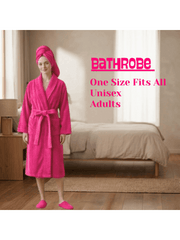 Mens and Ladies Shawl Collar Bathrobe 100% Egyptian Cotton Unisex Shawl Collar Dressing Gown Terry Towelling Bathrobe One Size