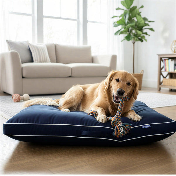 Dog Bed Waterproof, Plush Dog Mattress, Machine Washable, Medium & Large Sized, Cozy Dog Bed, Dog Sleeping Mattress, Black, Grey, Blue, Charcoal & Silver