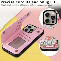Phone Case - (2D)Phone Case - Wallet Case for Iphone 17 Promax/Pro/ Air, 16 Plus, 15, 14 Pro Max, 13, 12, 11And Galaxy.Featuring a Floral Design, a Back Flip Folio Made of Faux Leather, Designed for Women And Girls