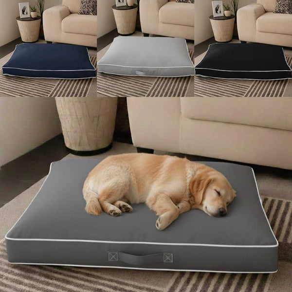 FORZA TEXTILES-PetRest Waterproof Dog Cushion Bed for Dogs – Soft Cozy Lounge Cushion with 2.5