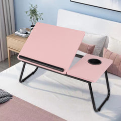 Adjustable Tilting Laptop Desk Sofa Bed Writing Notebook Computer Desk Breakfast Tray Folding Portable Table