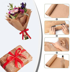 ePackaging Honeycomb Packaging Paper Roll – Strong Cushioning Wrap for Shipping & Fragile Items, Kraft Packing Paper in 300MM×30M, 500MM×30M & 500MM×50M Sizes