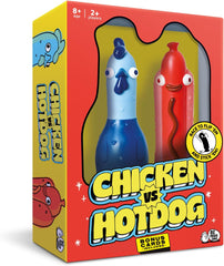 Big Potato Chicken Vs Hotdog – Hilarious Flip Challenge Party Game for Families, Kids & Adults | Fun Game for 2–10 Players | Includes Bonus Cards & Fast-Paced Fun for Christmas