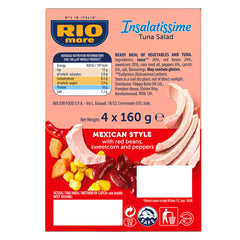 Rio Mare Insalatissime Mexican Style Tuna Salad, 4 X 160G