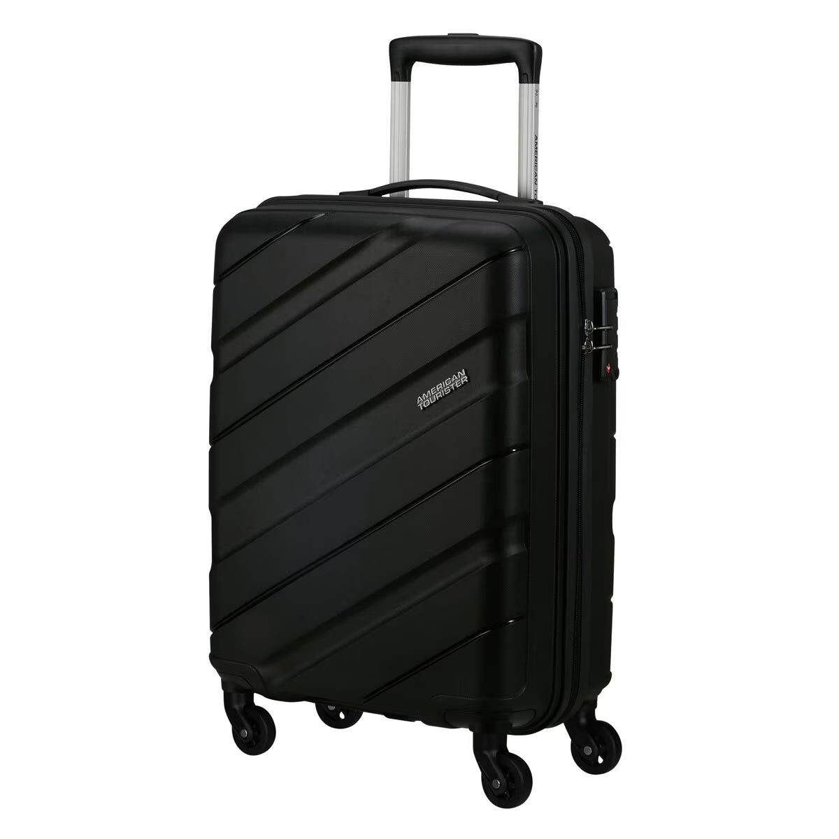American Tourister Jet Driver 55Cm Carry on Hardside Spinner Case in Black