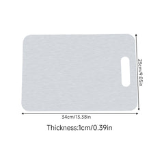 Stainless Steel Thawing Cutting Board, Double-Sided Thickened Kitchen Chopping Board for Household and Catering Use, 201 Stainless Steel, 34×23×1cm