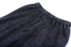Women Acid Wash Zip Tracksuit Straight Leg Joggers - Stylish Female Jacket - Womenswear Full Sleeve Casual Comfort Zip Style Drawstring Pant