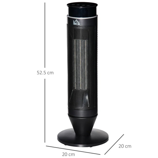 HOMCOM 1000W 3412 BTU Electric Tower Space Heater , Remote Included