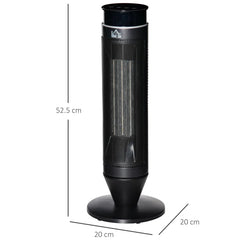 HOMCOM 1000W 3412 BTU Electric Tower Space Heater , Remote Included