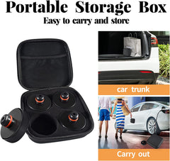 Chirano Lifting Jack Pad for Tesla Model 3 S X Y, 4 Pucks with a Storage Case, Accessories for Tesla Vehicles