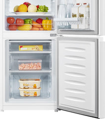 Fridgemaster MC50175A 50Cm Freestanding 60/40 Fridge Freezer - 175-Litre Capacity with Crisper Box - Reversible Door - LED Lighting- 4 Star Freezer Rating - White - E Rated