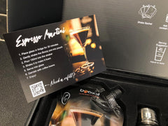 Boozy Espresso Martini Cocktail Shaker Set in Gift Box, with Glasses & Shaker, 500Ml, 5 Servings, 18% ABV, Premixed Cocktail, Shaker, X2 Ravenhead Glasses