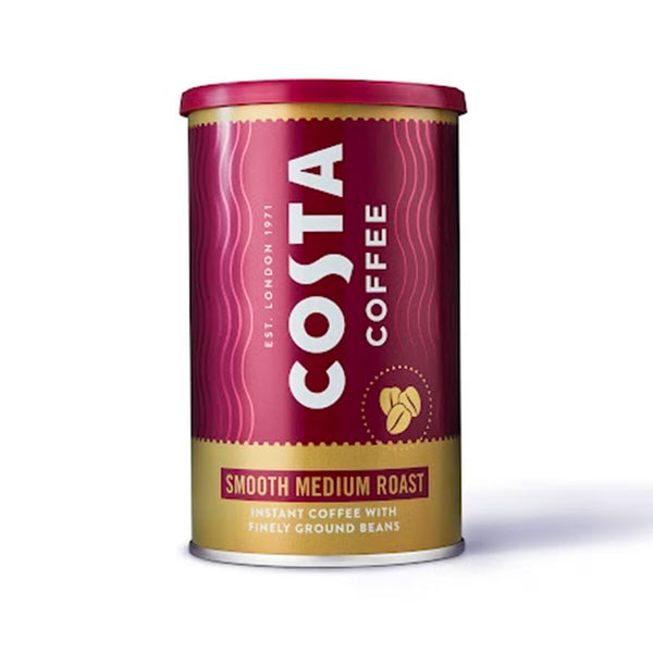 Costa Coffee Smooth Medium Roast Instant Coffee, 6 X 100G