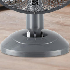 Schallen 9 Inch Portable Desk Fan Oscillating Table Fan Quiet Electric Cooling Fan 2 Speed Settings Desktop Air Circulator Home Office Bedroom Workstation Garage Small Table Fan Plastic Blade Safety Mesh Grill UK Plug Grey White or Black