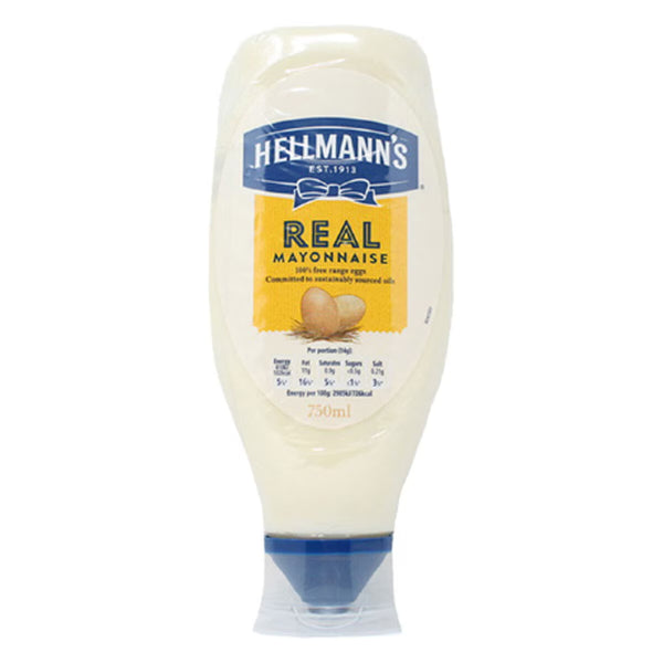 Hellmann'S Real Squeezy Mayonnaise, 2 X 750Ml