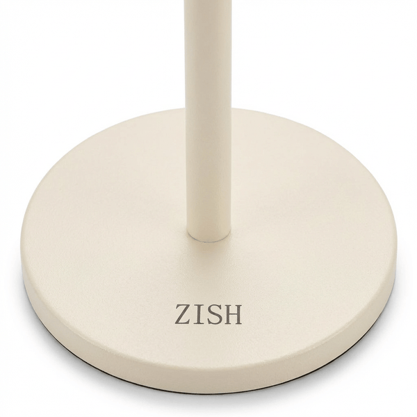 ZISH Toilet Roll Holder Free Standing - Stainless Steel Bathroom Toilet Paper Organizer and Dispenser - No Drill Toilet Roll Stand Freestanding - Up to 5 Toilet Roll Storage