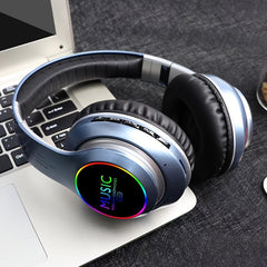 Upgraded Wireless Headphones with Deep Bass, Built-in Mic, Lightweight Foldable Design, 3.5mm Audio Jack, Stereo Sound for Travel, Work, Laptops, and Mobile Devices - iOS Gaming Headset, Ideal Christmas Gift, Headphone Hearing Experience