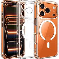 Transparent Shockproof Clear Magnetic Phone Case Compatible with iPhone 17 Series (17, 17 Pro, 17 Air, 17 Pro Max) | Transparent Shockproof TPU Cover | Slim Protective Phone Accessory