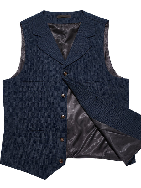 Men'S Vest Retro Fashion Groom Wedding Party Vest Men'S Herringbone Casual Business Waistcoat