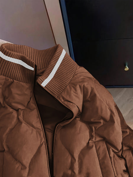 Ladies' Elegant and Fashionable Rowen Patchwork Padded Coat