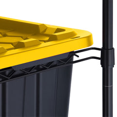 TRINITY 5 Tier Black Storage Bin Rack