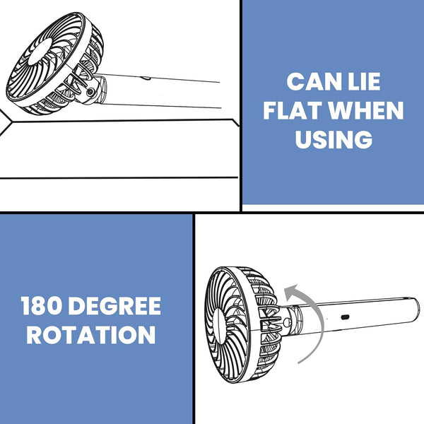 Schallen White Small Powerful Hand Held Travel Fan Mini Portable Handheld Fan USB Rechargeable Battery Powered Electric Travel Cooling Fan Lightweight Personal Pocket Fan with 3 Speed Settings Quiet Operation 1200mAh Long Battery Life Summer Cooling Fan f