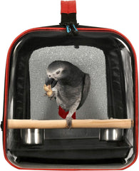 Colorday Lightweight Bird Carrier, Bird Travel Cage (Large 19 X 12 X 13, Black)