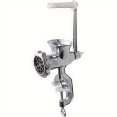 Manual Meat Mincer & Vegetable Mincer - Heavy-Duty Metal Kitchen Tool for Sausages, Beef, Pork, and More - Hand Crank Design, No Electricity Needed, Sausage Making Essential, Ergonomic Handle, Durable Construction