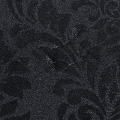 3 Piece Velvet Quilted Bedspread Set Jacquard Damask Bed Cover with Pillow Shams | Luxury Soft Polyester Bedspread for Double King Super King Beds | Modern Elegant Bedroom Bedding Set