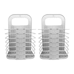 Lizzy 2pcs Laundry Hamper Foldable | Family Slim Reusable Plastic Laundry Clothes Washing Hamper Bin Collapsible Waterproof Clothes Storage Basket