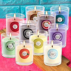 20 Colorful Scented Candles, Made Of High-quality Soy Wax, with Fragrances Such As Rose, Strawberry, Lemon, Etc. Dopamine Colorful Sweet Series Candles, Perfect Gifts for Valentine's Day, Weddings, Birthdays, And for Giving to Relatives And Friends.