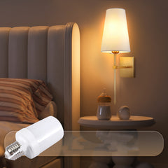 Wall lamp, LED wall lamp, dimmable wall lamp (non-hardwired fixture), controllable bulb, modern linen shade bedroom hallway wall lamp