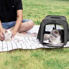 Large Pet Carrier Bag Portable Soft Fabric Fold Dog Cat Puppy Travel Bag in UK