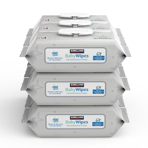 Kirkland Signature Tencel Baby Wipes, 9 X 100 Pack