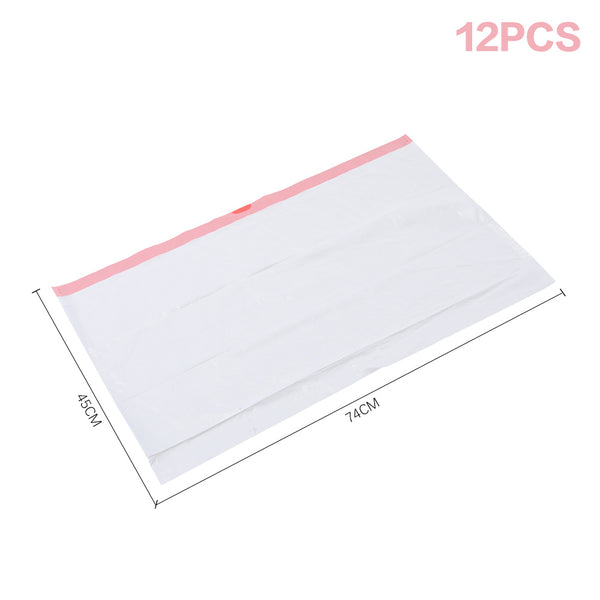 Large 74x45cm Cat Litter Tray Liners with Drawstring Closure Easy Cleanup for Large Litter Boxes, 12PCS/PACK