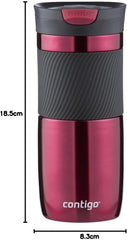 Contigo Byron Snapseal Travel Mug | Stainless Steel Thermal Mug | Vacuum Flask | Leakproof Tumbler | Coffee to Go Mug with BPA Free Easy-Clean Lid