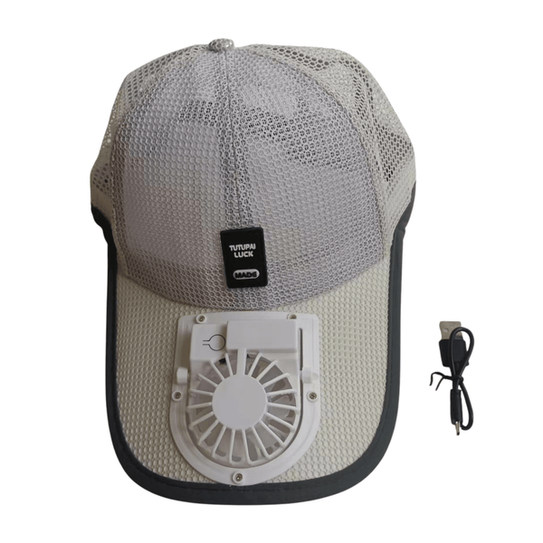 USB Rechargeable Cooling Fan Baseball Cap, 3-Speed Adjustable Airflow Sun Hat for Outdoor Sports, Golf, Fishing, Hiking