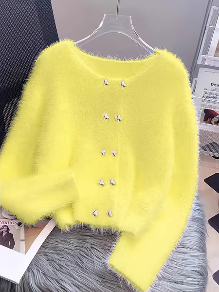 Premium Warm Faux Mink Sweater