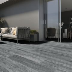 7/21/36pcs Grey Wood Effect Wall Panels Self-adhesive Floor Planks, 1/3/5m² PVC Flooring Vinyl Floorboard Floor Tiles for Living Room, Bedroom, Kitchen