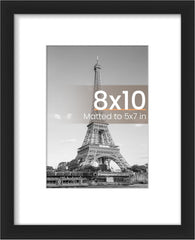 3 Pack A4 Picture Frame, A4 Black Picture Frames 21 X 29,7 Cm, Frame Wall Hanging Landscape or Portrait Orientation