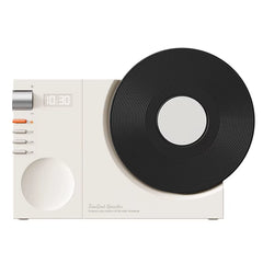 Time Vinyl Record Player Retro Bluetooth Stereo Speakers Small Wireless Clock High Quality Home CD Player