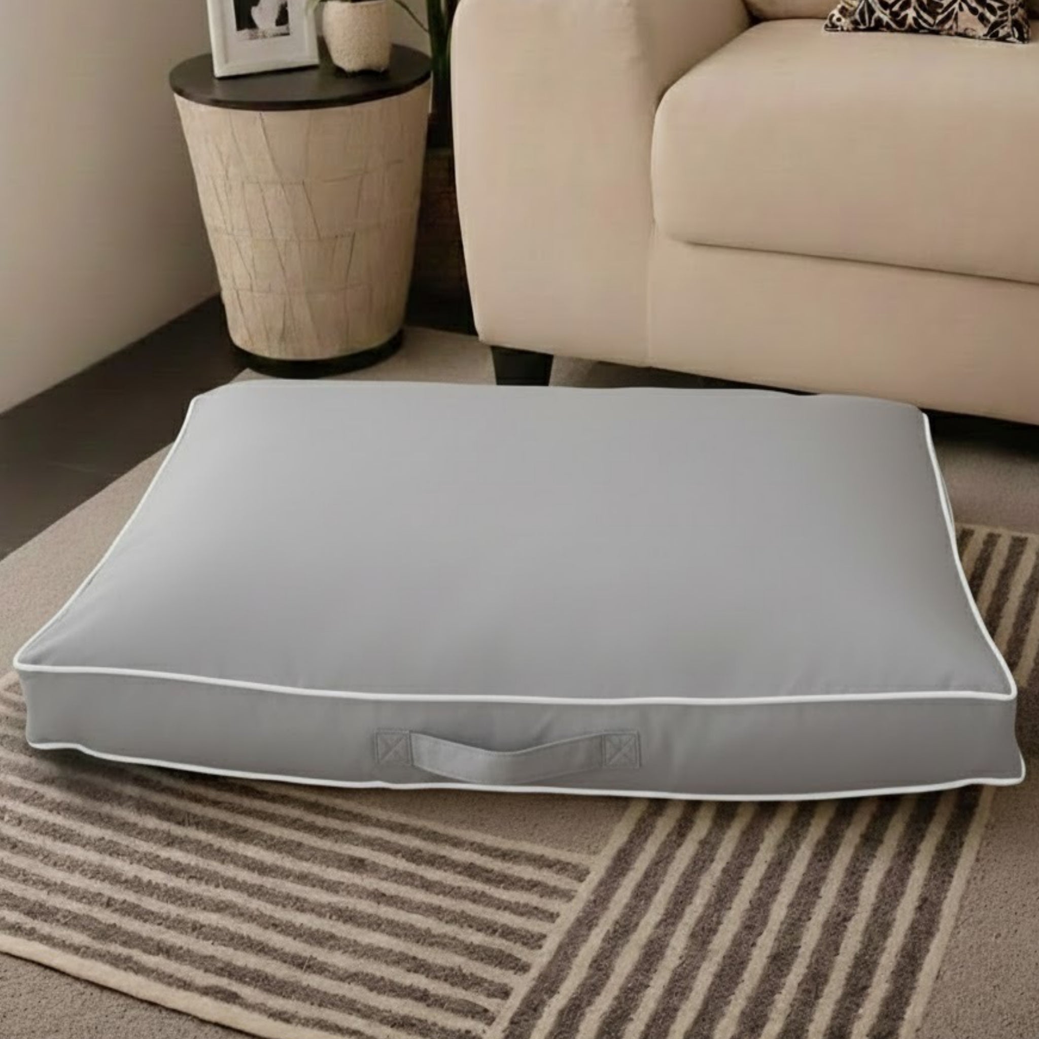 FORZA TEXTILES-PetRest Waterproof Dog Cushion Bed for Dogs – Soft Cozy Lounge Cushion with 2.5