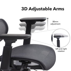 Elise Mesh Operator Chair with Adjustable Headrest