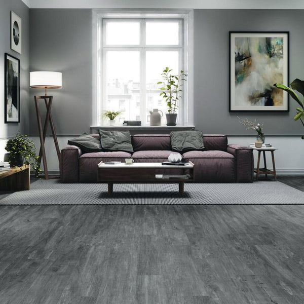 36-Piece Modern Grey Wood Effect PVC Self-Adhesive Flooring, 5.0m² Vinyl Floor Tiles for Living Room, Bedroom, Kitchen