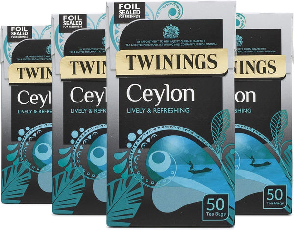 Twinings Spicy Chai Tea Warming & Aromatic Black Tea Spices of Cinnamon, Clove & Ginger with Assam Tea Base, 40 Biodegradable Tea Bags